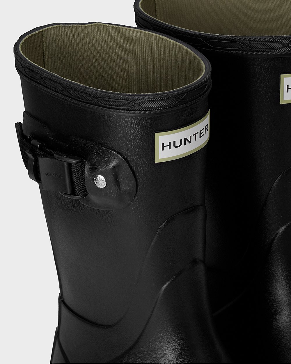 Women Hunter Norris Field | Short Rain Boots Black | NZ-28179-BWSY